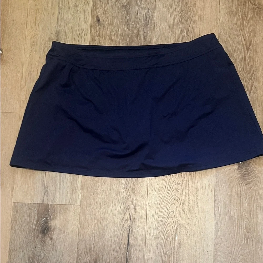 Land’s End Women's Navy Tennis Skort Size 18 W
